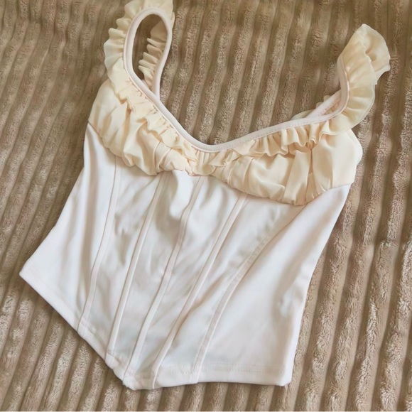 Tops - Cream Corset Top
